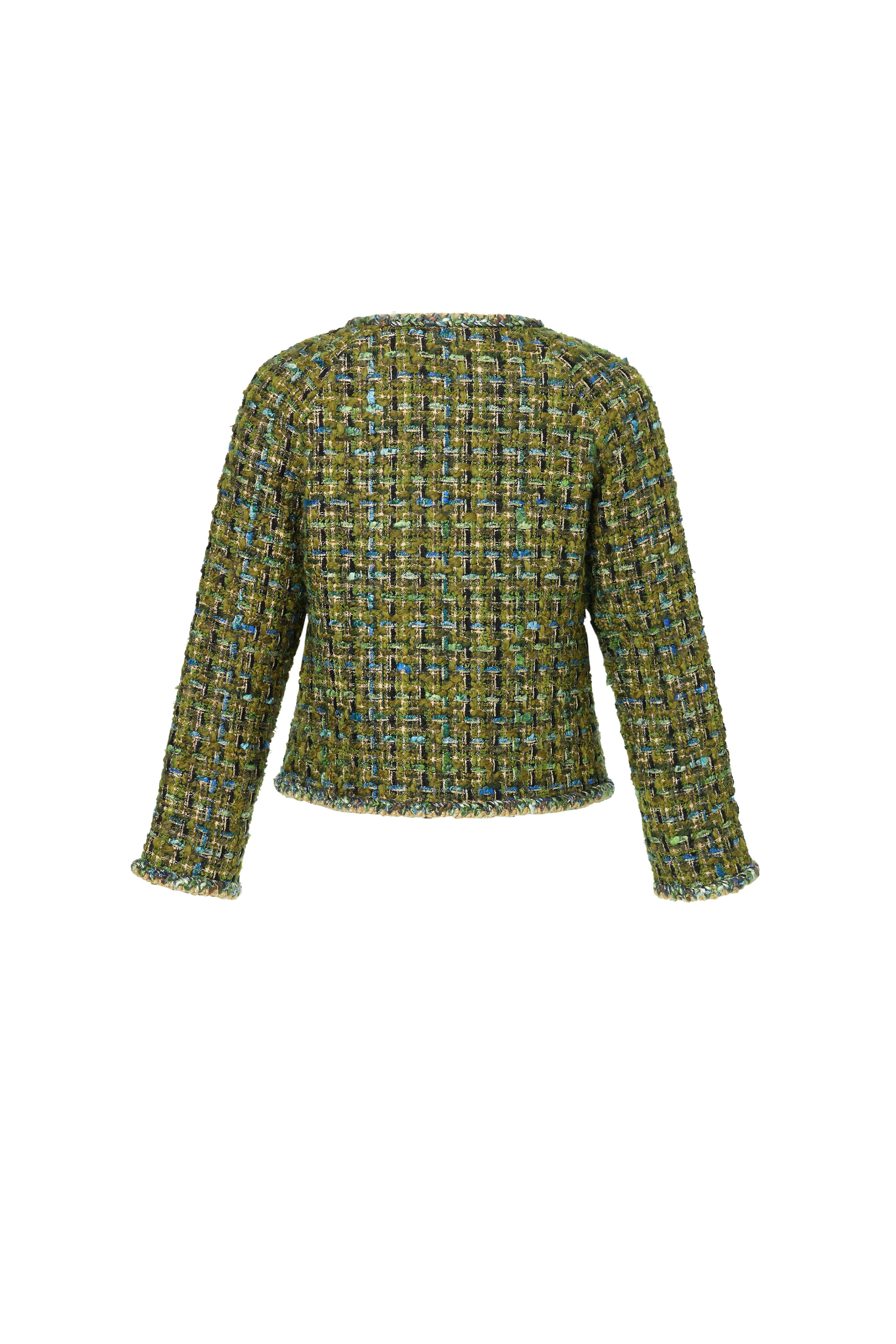 Olive Modern Classic Tweed Jacket